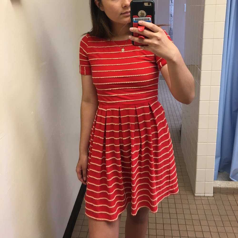 Anthropology Bordeaux Dress